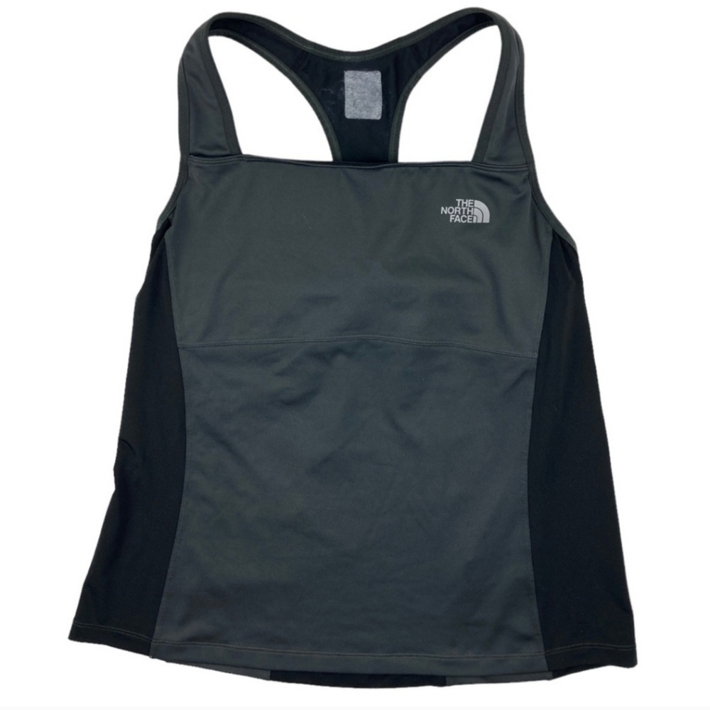 The North Face Vapor Wick Tank Top Women's Medium Racerback Gray Black
